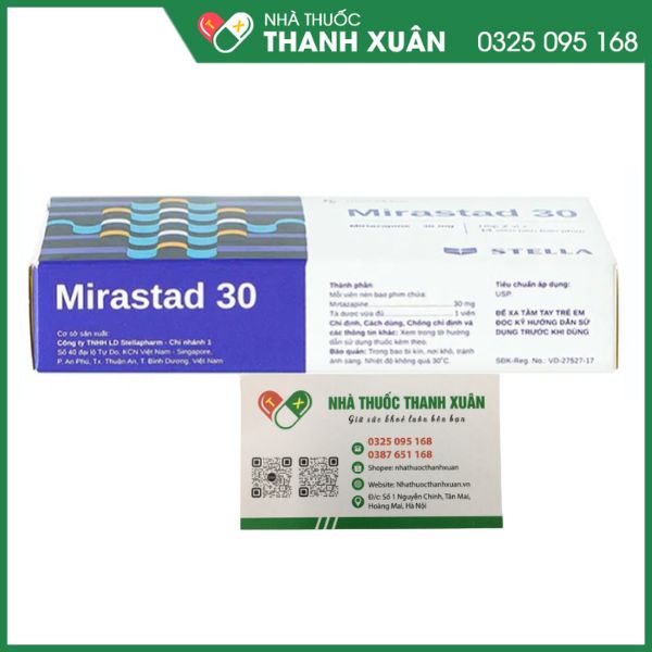 Mirastad 30 trị trầm cảm